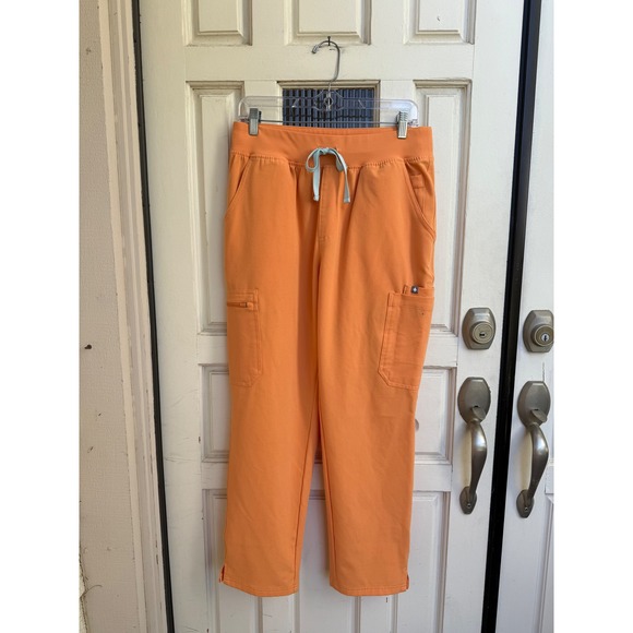 FIGS Rafaela Oversized Sleeveless Scrub Set Shaka Orange Size Large Petite - Picture 5 of 10
